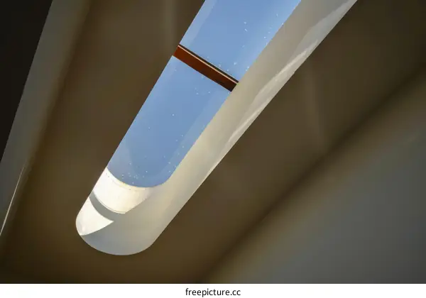 Modern Skylight with Wooden Frame