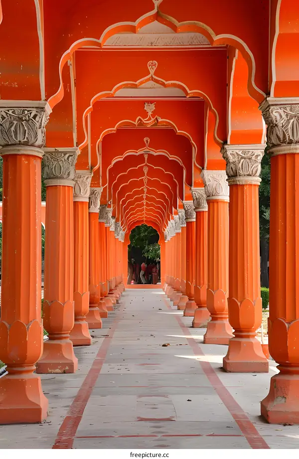 Orange Corridor Perspective