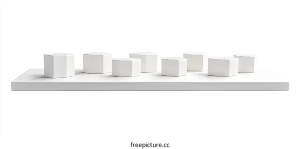 Geometric Display Platform Abstract Art Illustration