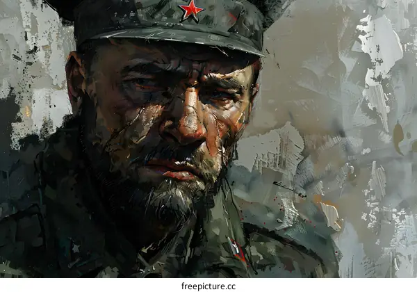 Portrait of a Soviet soldier