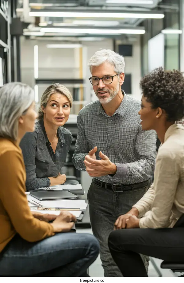 Business Meeting of Diverse Group