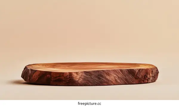 Natural Wooden Slice Display Stand