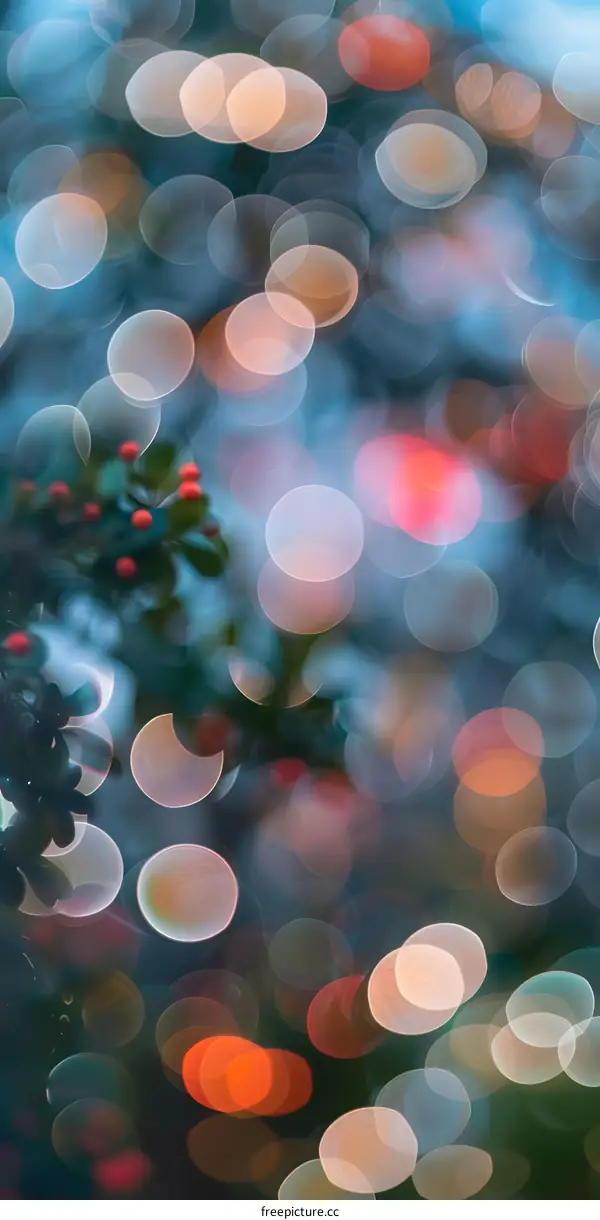 Abstract Bokeh Background of Blurred Lights