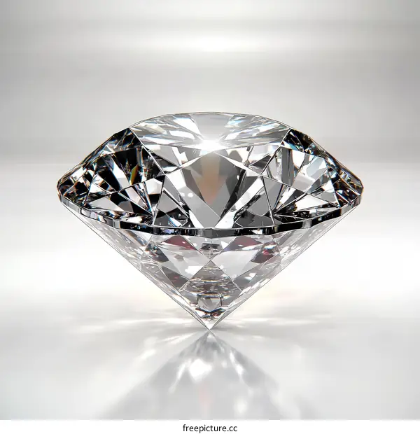 Sparkling Diamond Jewel Illustration