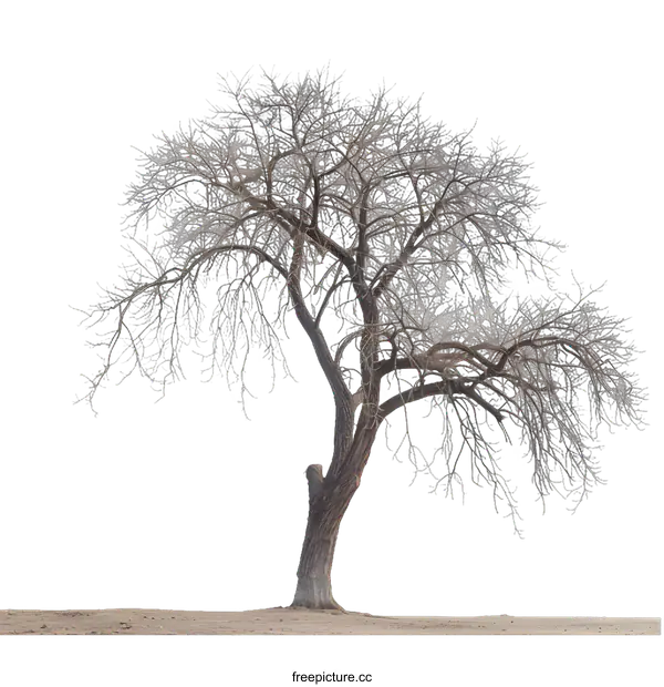 [Transparent Background PNG]Bare Tree Against White Background