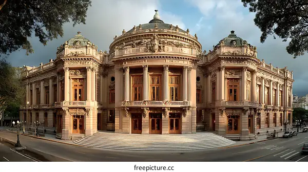 Majestic Architectural Building Facade