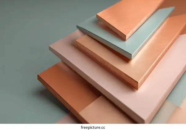 Abstract Geometric Shapes in Pastel Colors