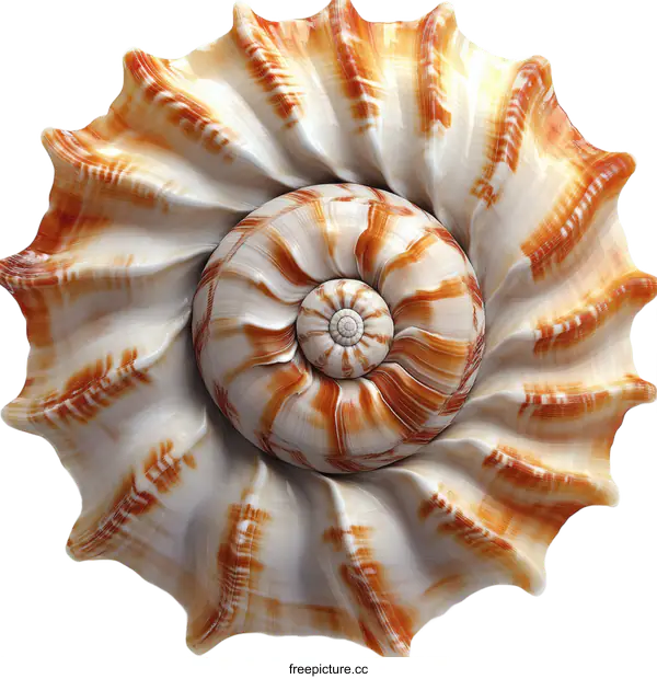 [Transparent Background PNG]Spiral Shell Detailed Macro