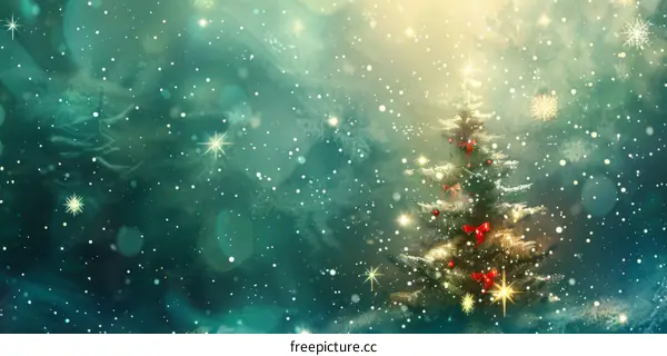 Snowy Forest Christmas Tree