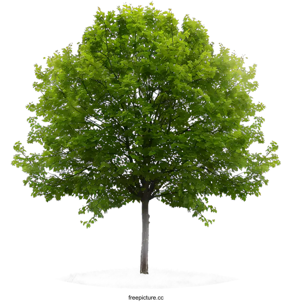 [Transparent Background PNG]Green Tree Isolated on White Background