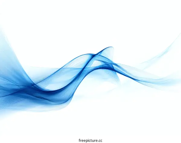 Abstract Blue Wave Background Design