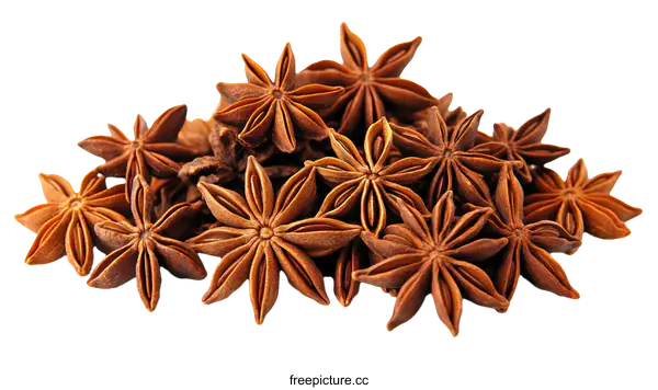 [Transparent Background PNG]Star Anise Spice Close-up