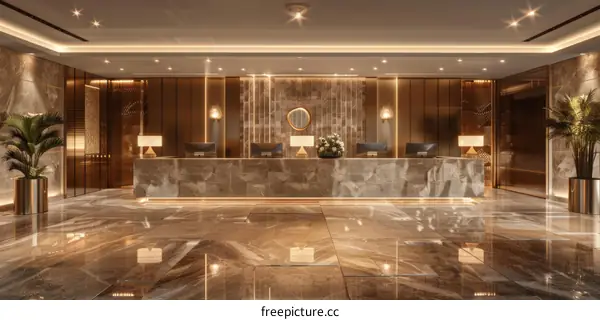 Luxury Hotel Lobby Interior Design