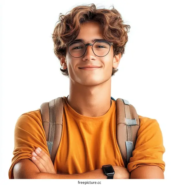 Portrait of a Teenager with a Friendly Expression