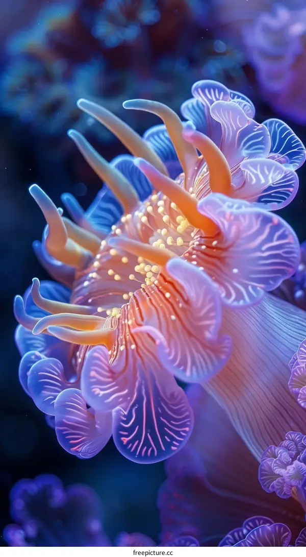 Stunning close up image of a flower anemone