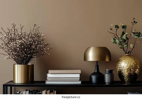 Modern Home Decor with Gold Accents