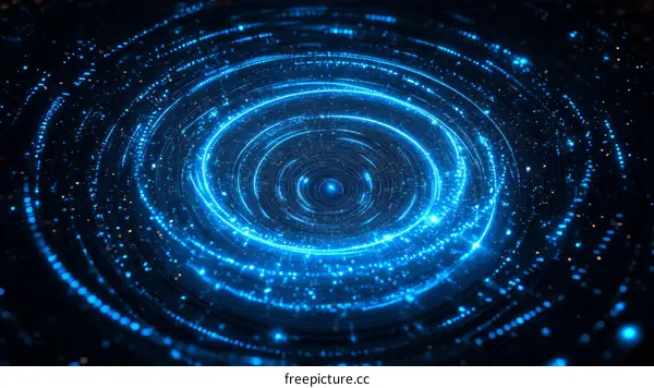 Abstract Light Circle Design Illustration