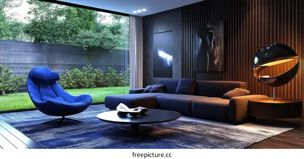 Modern Luxury Living Room Design Illustration