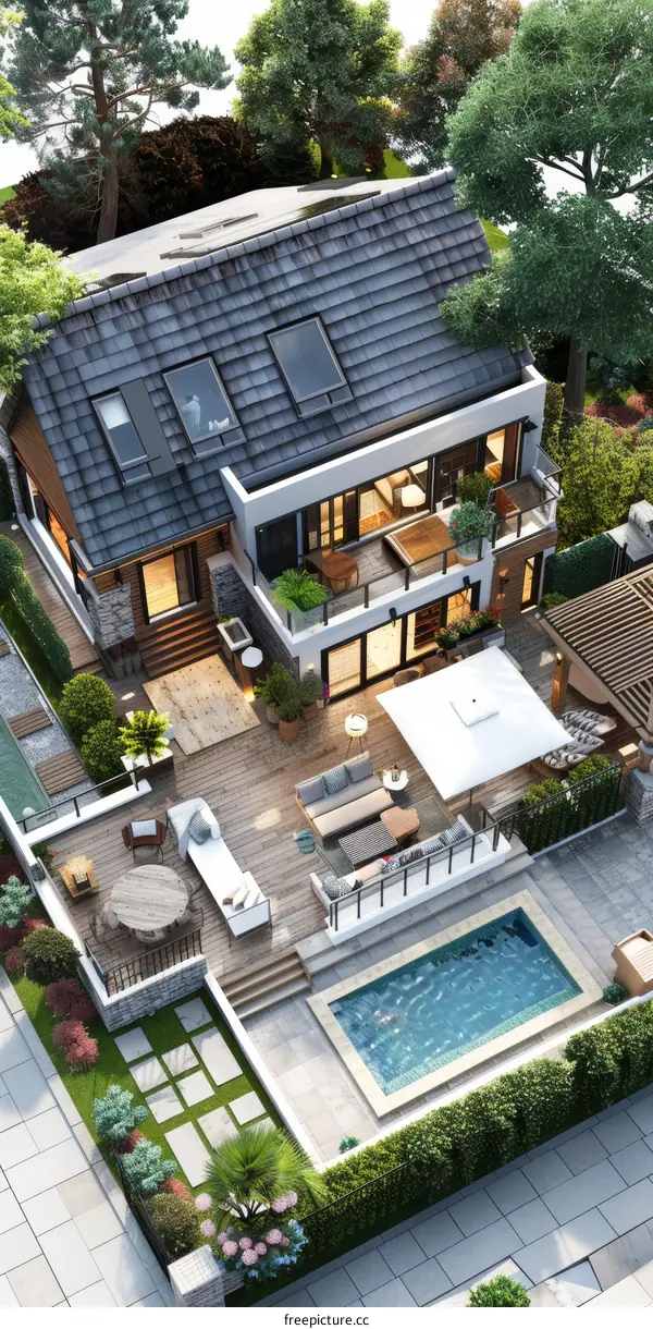 Modern Home with Swimming Pool