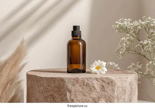 Botanical Skincare Product Display