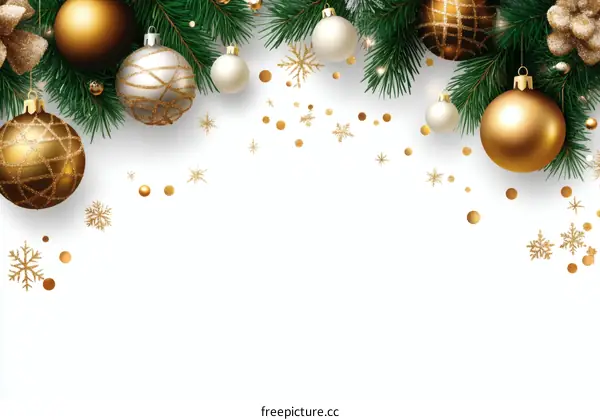 Christmas Decorations Background Illustration