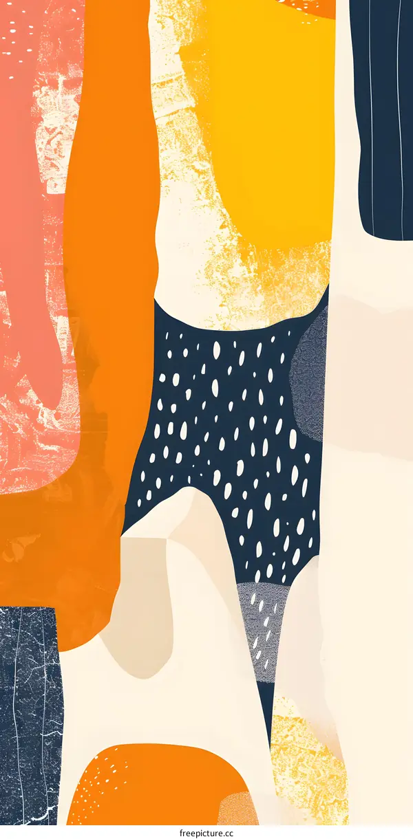 Abstract Modern Geometric Shapes with Colorful Background