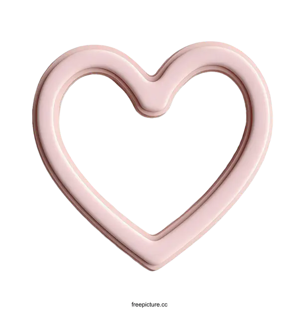 [Transparent Background PNG]Abstract Pink Heart Shape Design