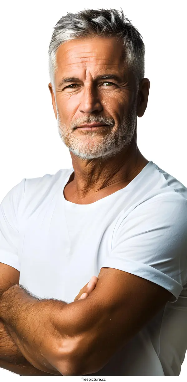 Portrait of a Mature Man with Arms Crossed