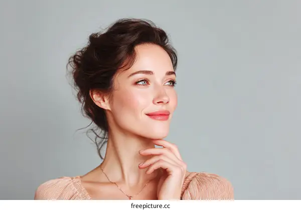 Beautiful Woman Portrait with Soft Lighting