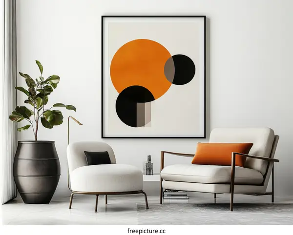 Modern Abstract Geometric Art Print