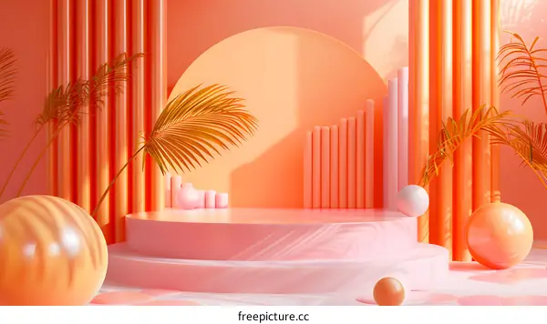 Geometric shapes display stand