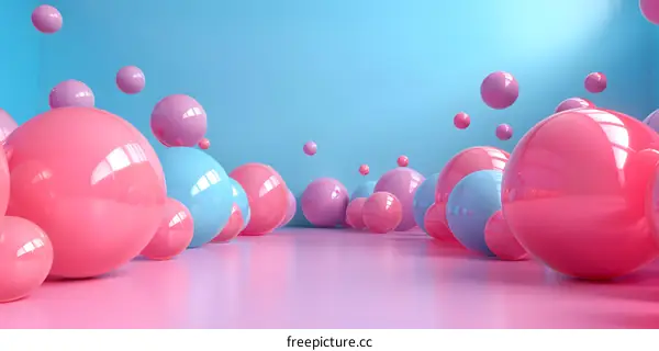Colorful 3D spheres