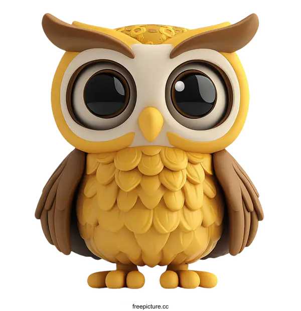 [Transparent Background PNG]Cute Cartoon Owl Illustration