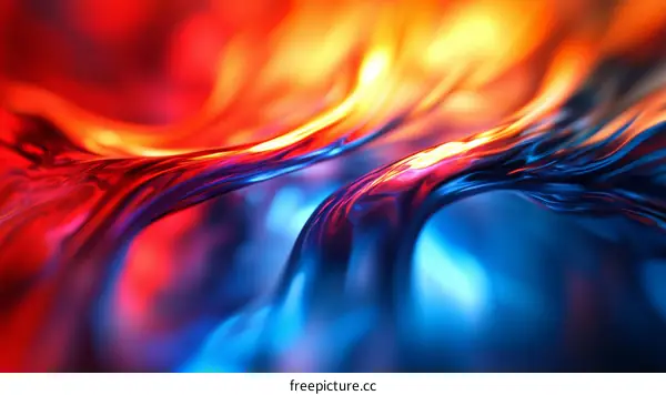 Abstract Color Flowing Liquid Texture