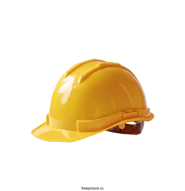 [Transparent Background PNG]Safety Yellow Construction Hard Hat