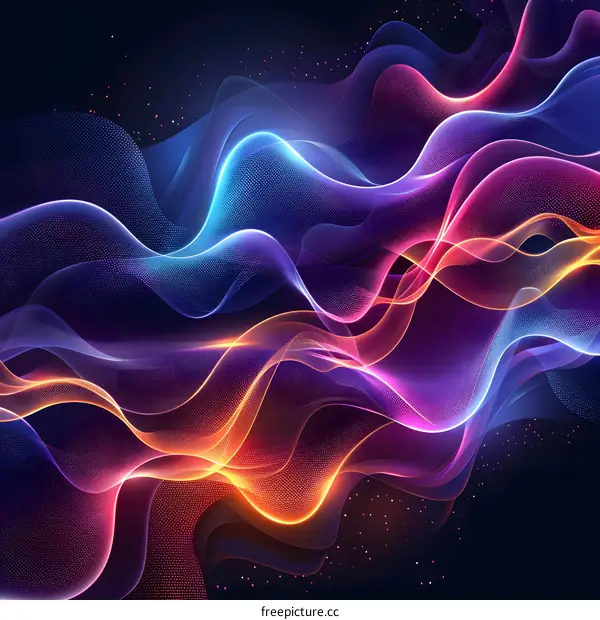 Abstract Colorful Wavy Background
