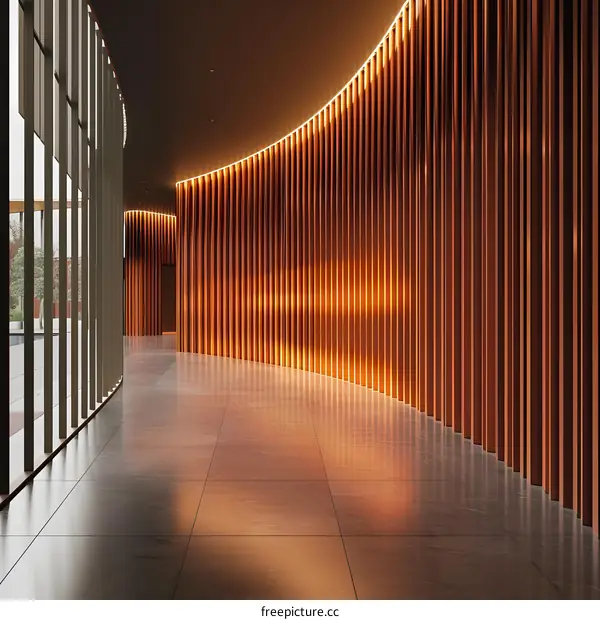 Modern Interior Design With Wooden Wall Panels