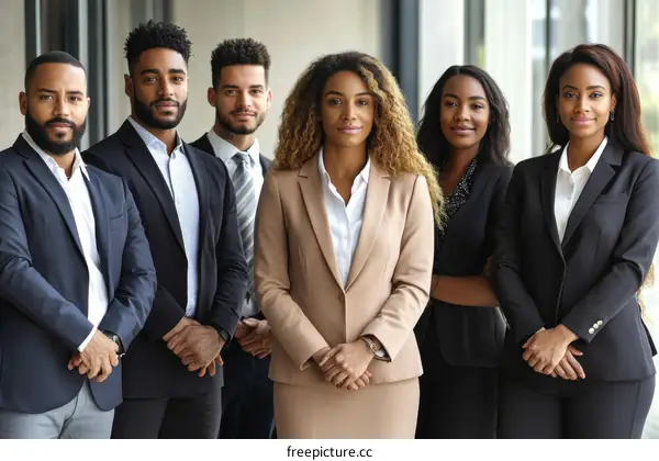 Successful Diverse Business Team in Modern Office