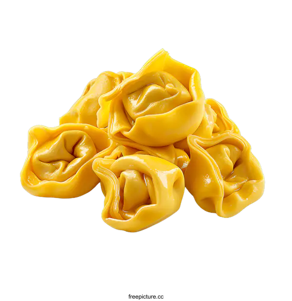 [Transparent Background PNG]Fresh ravioli isolated on white background