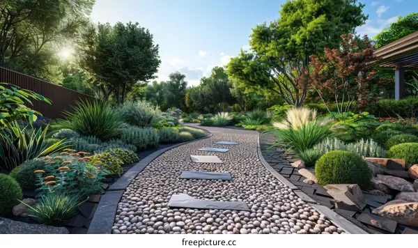 Garden landscape design renderings