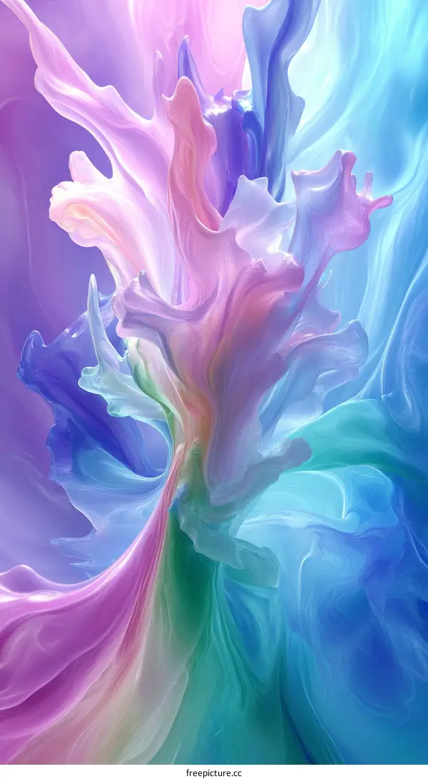 Abstract Colorful Paint Splatter Art