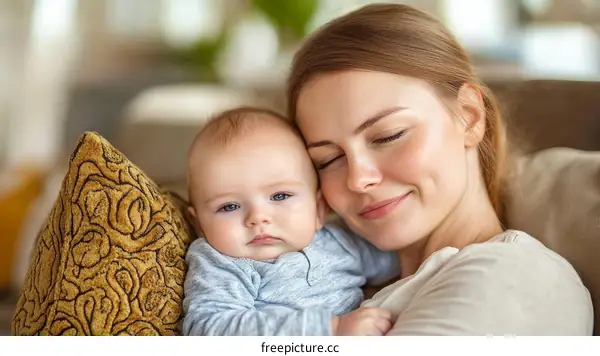 Mother and Baby Bonding Moment
