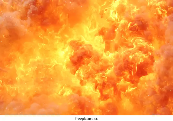Explosive Fire Explosion Texture Background