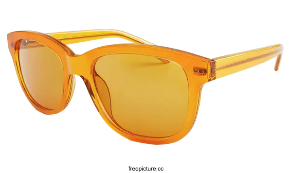 [Transparent Background PNG]Stylish Orange Sunglasses