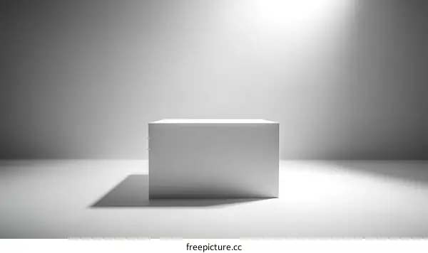 Blank White Product Display Cube Stage