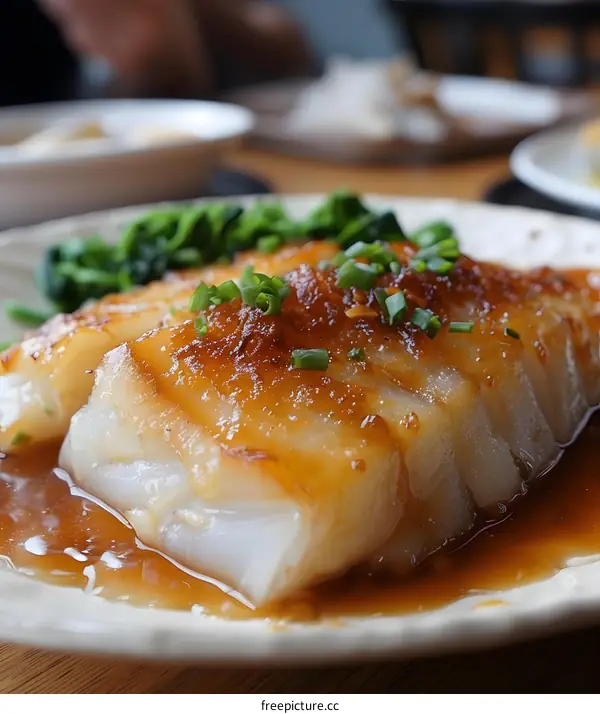 steamed fish with ginger and scallion