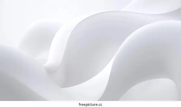 Abstract White Curves Design