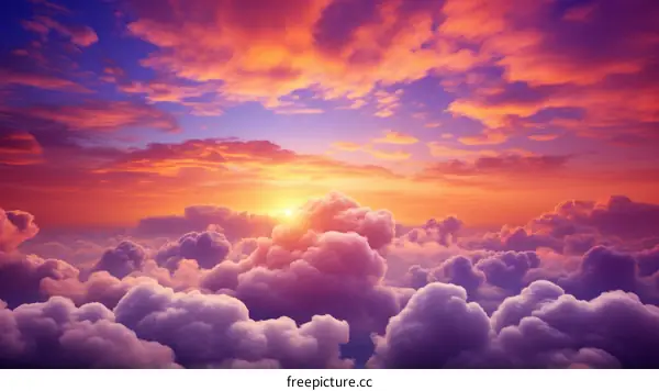 A Stunning Cloud-Covered Sunset