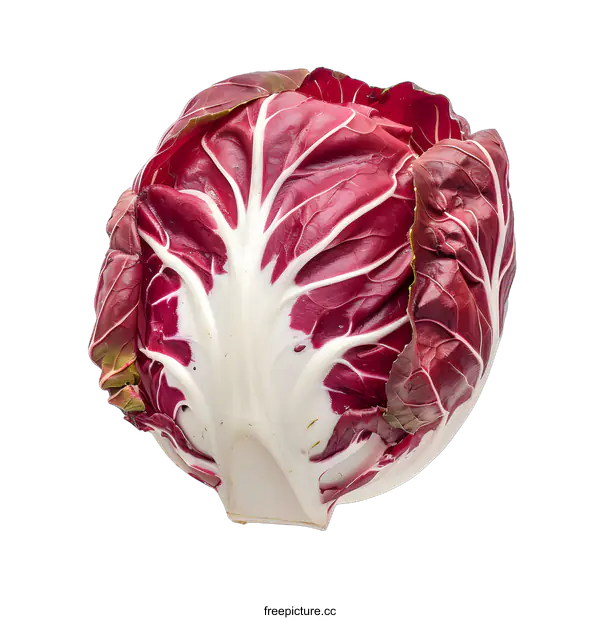 [Transparent Background PNG]Red Radicchio Isolated on White Background