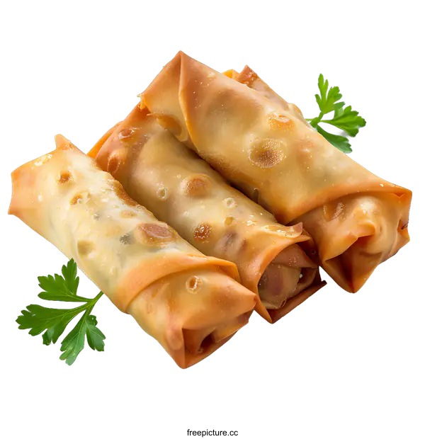 [Transparent Background PNG]Deep-fried spring rolls